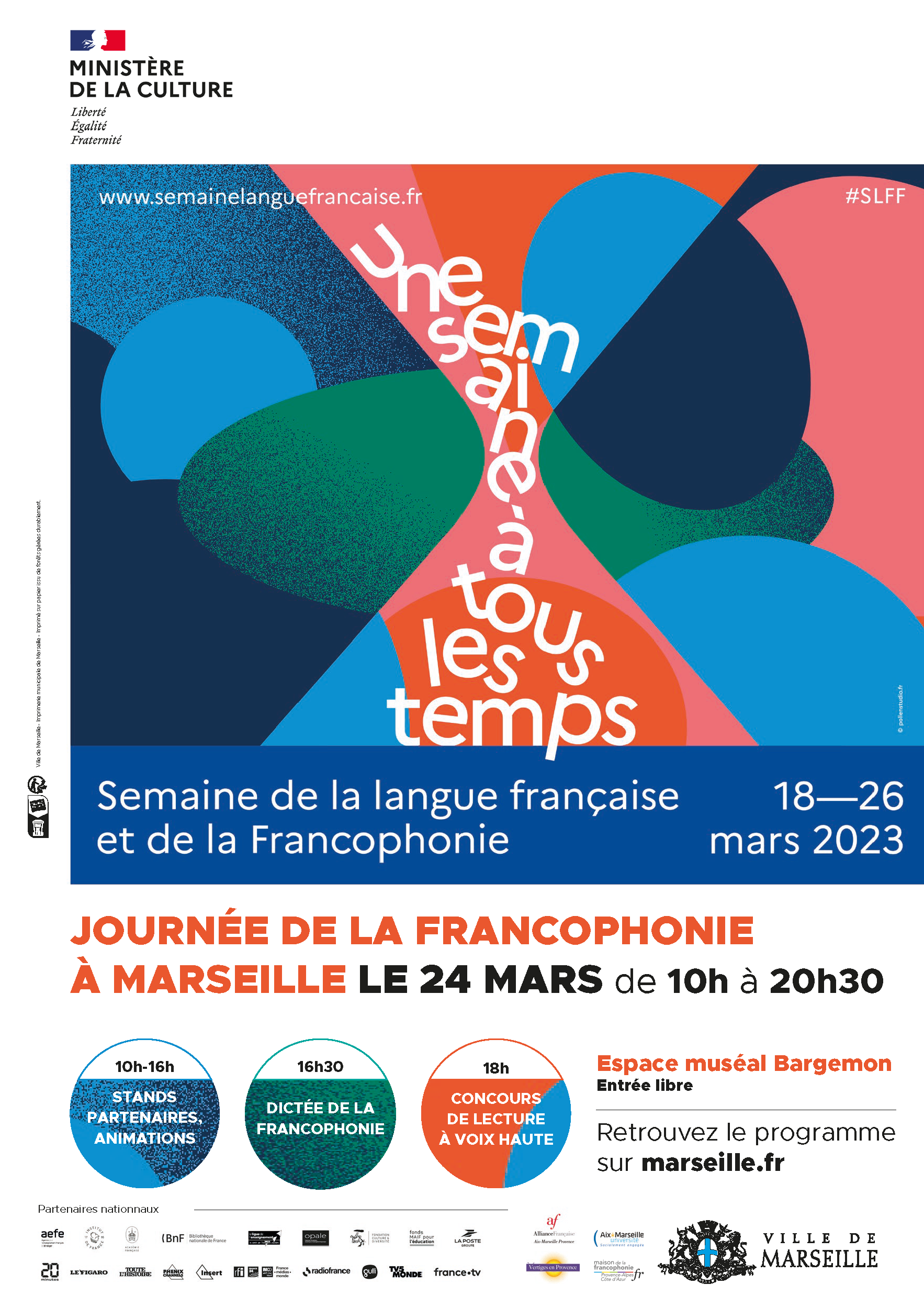 Affiche, Journée francophonie Marseille (24.03.23)